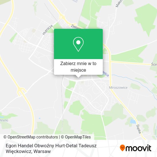 Mapa Egon Handel Obwoźny Hurt-Detal Tadeusz Więckowicz