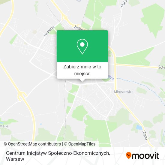 Mapa Centrum Inicjatyw Społeczno-Ekonomicznych