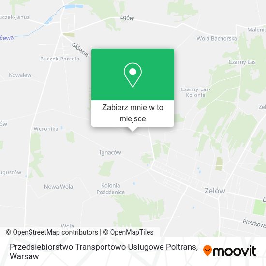 Mapa Przedsiebiorstwo Transportowo Uslugowe Poltrans