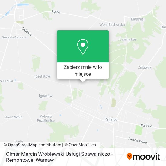 Mapa Olmar Marcin Wróblewski Usługi Spawalniczo - Remontowe