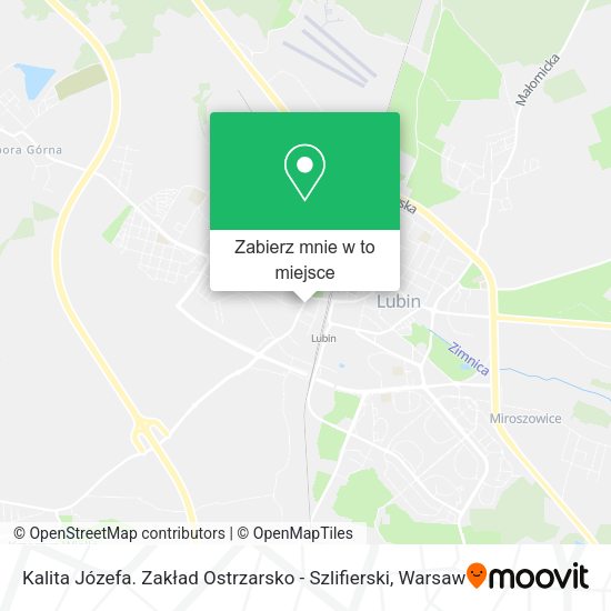 Mapa Kalita Józefa. Zakład Ostrzarsko - Szlifierski