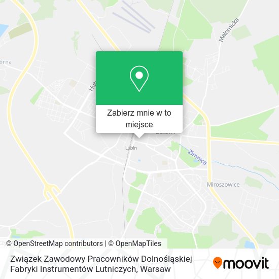 Mapa Związek Zawodowy Pracowników Dolnośląskiej Fabryki Instrumentów Lutniczych