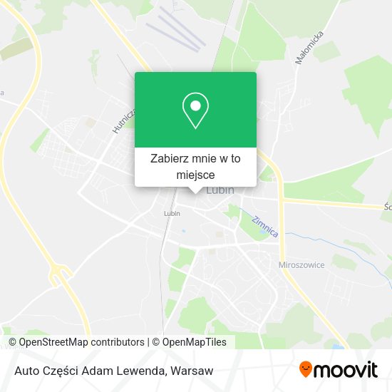 Mapa Auto Części Adam Lewenda