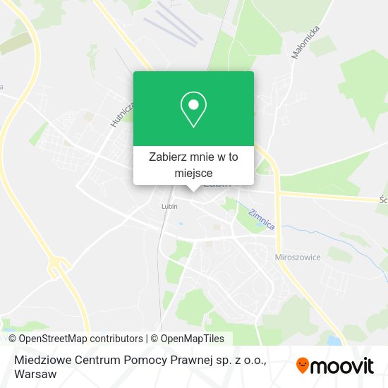 Mapa Miedziowe Centrum Pomocy Prawnej sp. z o.o.