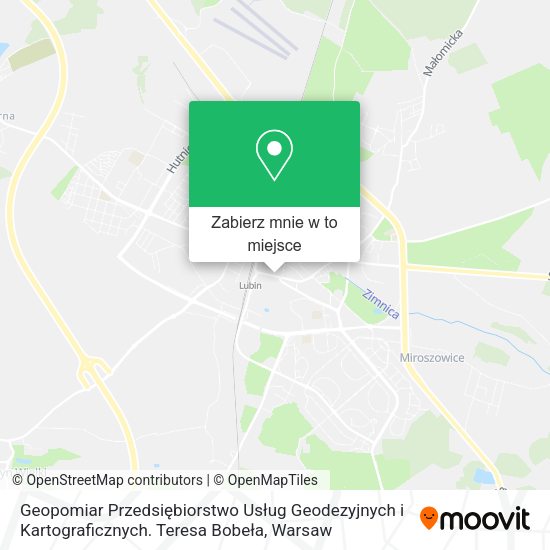 Mapa Geopomiar Przedsiębiorstwo Usług Geodezyjnych i Kartograficznych. Teresa Bobeła