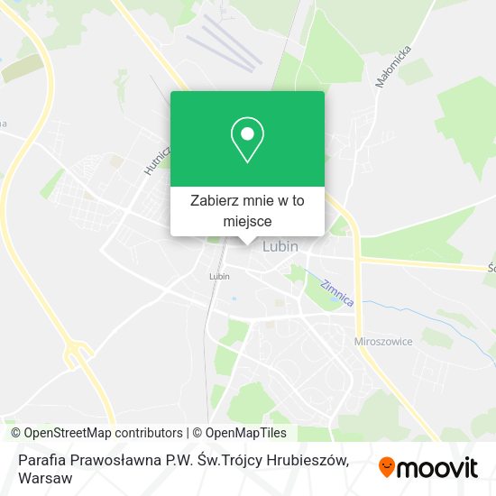 Mapa Parafia Prawosławna P.W. Św.Trójcy Hrubieszów