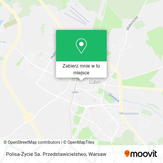 Mapa Polisa-Życie Sa. Przedstawicielstwo