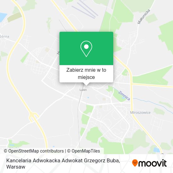 Mapa Kancelaria Adwokacka Adwokat Grzegorz Buba