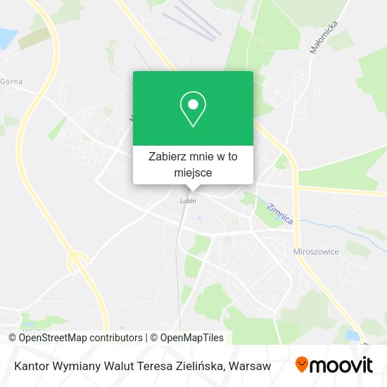 Mapa Kantor Wymiany Walut Teresa Zielińska