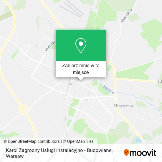 Mapa Karol Zagrodny Usługi Instalacyjno - Budowlane