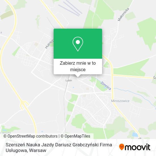 Mapa Szerszeń Nauka Jazdy Dariusz Grabczyński Firma Usługowa