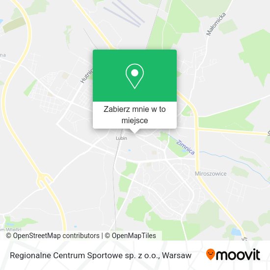 Mapa Regionalne Centrum Sportowe sp. z o.o.