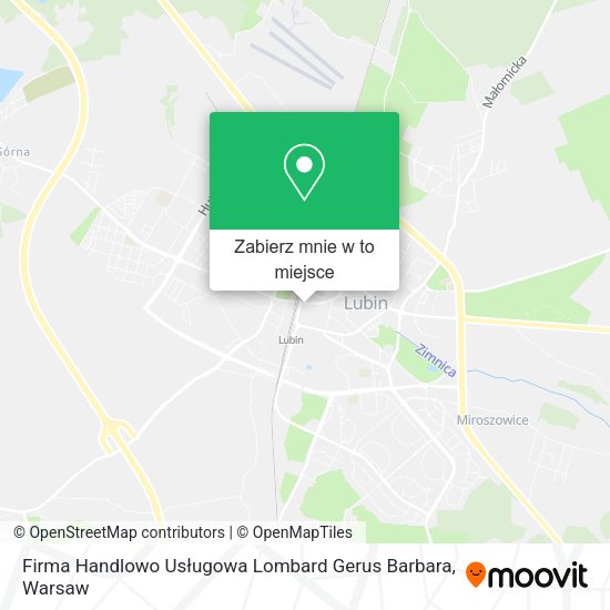 Mapa Firma Handlowo Usługowa Lombard Gerus Barbara