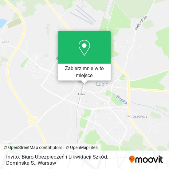 Mapa Invito. Biuro Ubezpieczeń i Likwidacji Szkód. Domińska S.