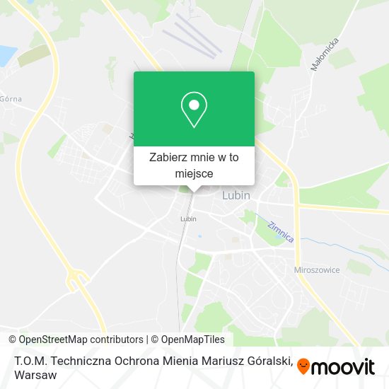 Mapa T.O.M. Techniczna Ochrona Mienia Mariusz Góralski