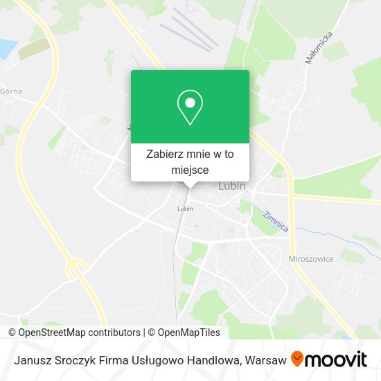 Mapa Janusz Sroczyk Firma Usługowo Handlowa