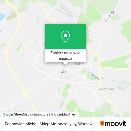 Mapa Zdanowicz Michał. Sklep Motoryzacyjny