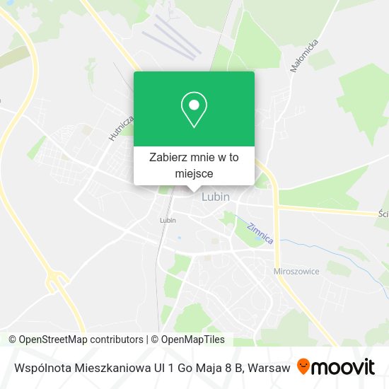 Mapa Wspólnota Mieszkaniowa Ul 1 Go Maja 8 B