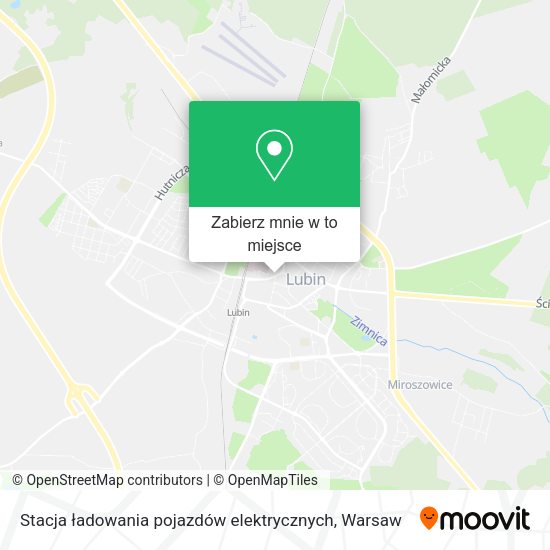 Mapa Stacja ładowania pojazdów elektrycznych