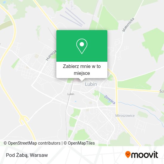 Mapa Pod Żabą