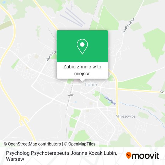 Mapa Psycholog Psychoterapeuta Joanna Kozak Lubin