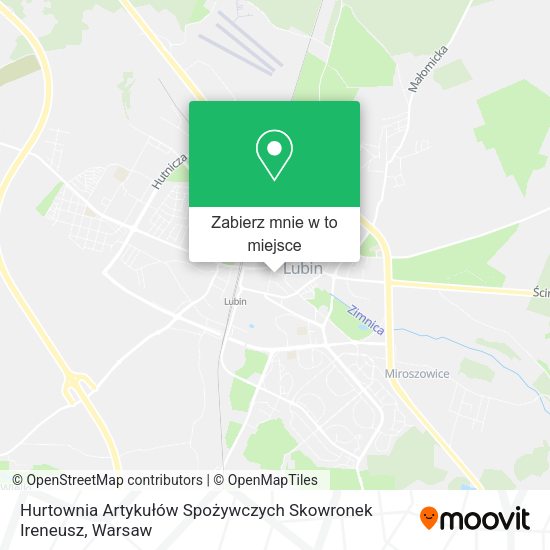 Mapa Hurtownia Artykułów Spożywczych Skowronek Ireneusz