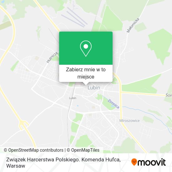 Mapa Związek Harcerstwa Polskiego. Komenda Hufca