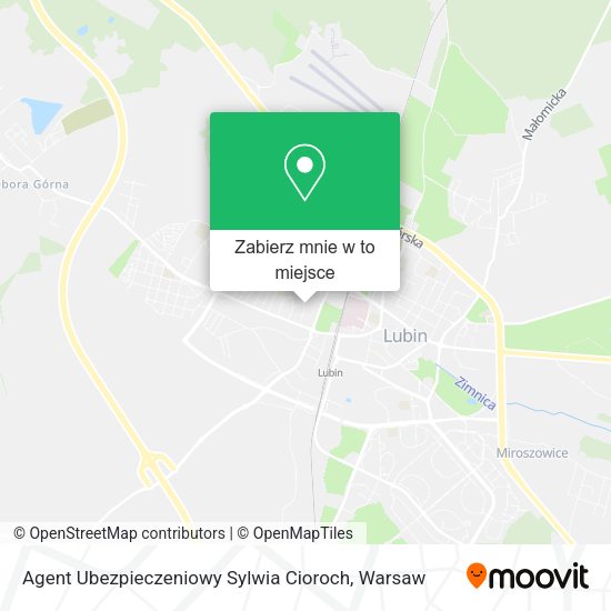 Mapa Agent Ubezpieczeniowy Sylwia Cioroch