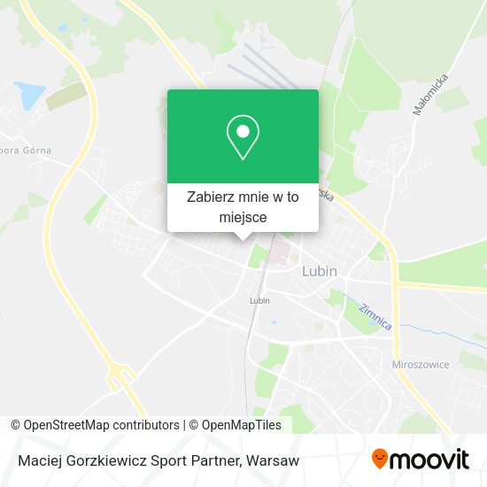 Mapa Maciej Gorzkiewicz Sport Partner