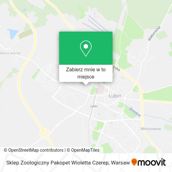 Mapa Sklep Zoologiczny Pakopet Wioletta Czerep