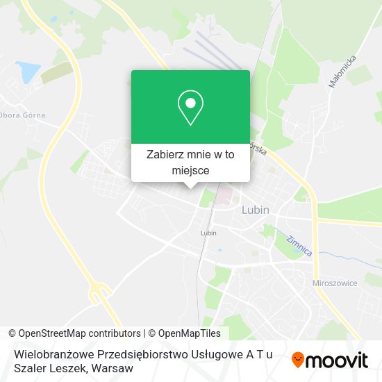 Mapa Wielobranżowe Przedsiębiorstwo Usługowe A T u Szaler Leszek