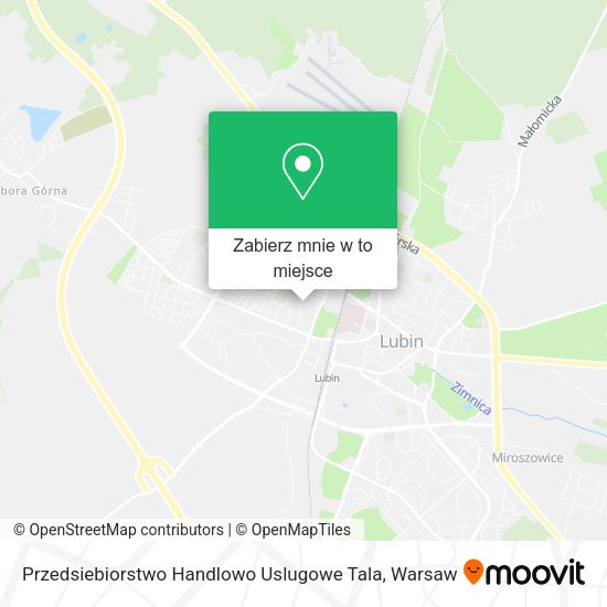 Mapa Przedsiebiorstwo Handlowo Uslugowe Tala