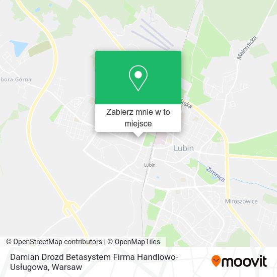 Mapa Damian Drozd Betasystem Firma Handlowo-Usługowa