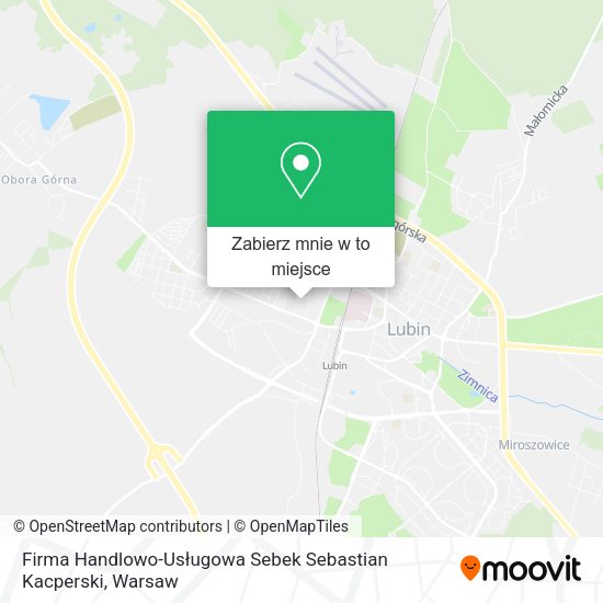 Mapa Firma Handlowo-Usługowa Sebek Sebastian Kacperski