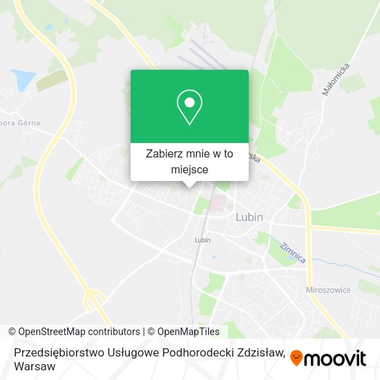 Mapa Przedsiębiorstwo Usługowe Podhorodecki Zdzisław