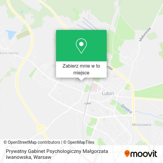 Mapa Prywatny Gabinet Psychologiczny Małgorzata Iwanowska