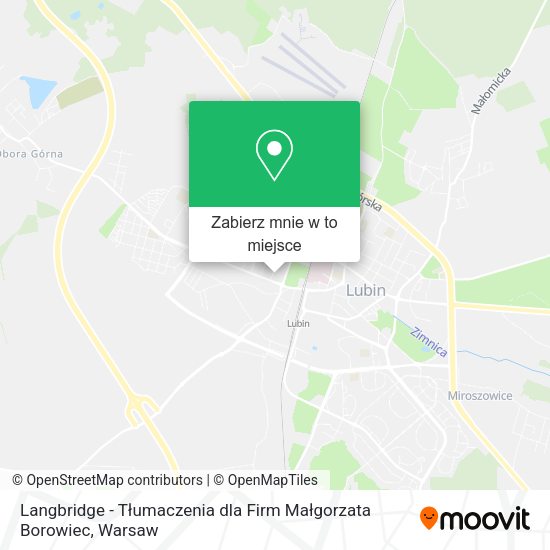 Mapa Langbridge - Tłumaczenia dla Firm Małgorzata Borowiec