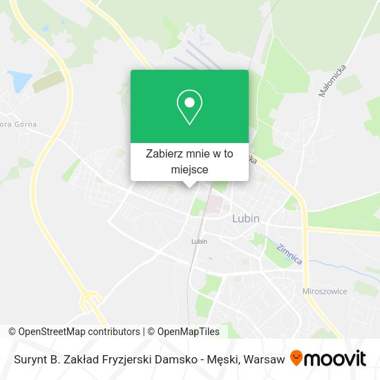 Mapa Surynt B. Zakład Fryzjerski Damsko - Męski