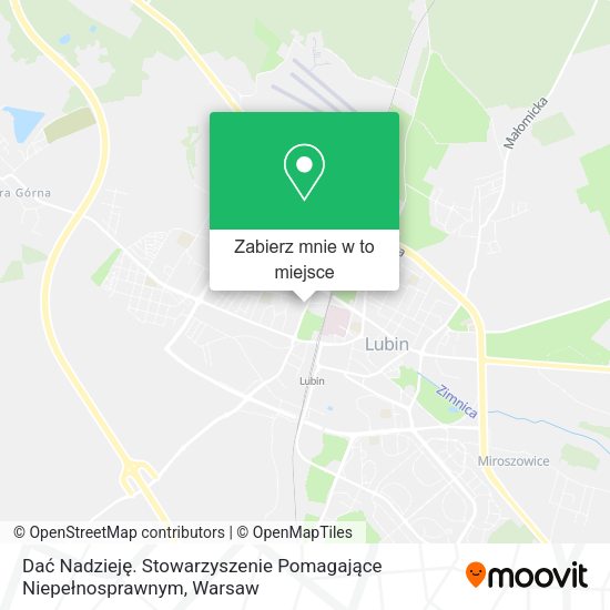 Mapa Dać Nadzieję. Stowarzyszenie Pomagające Niepełnosprawnym