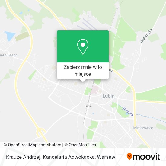 Mapa Krauze Andrzej. Kancelaria Adwokacka