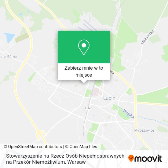 Mapa Stowarzyszenie na Rzecz Osób Niepełnosprawnych na Przekór Niemożliwium