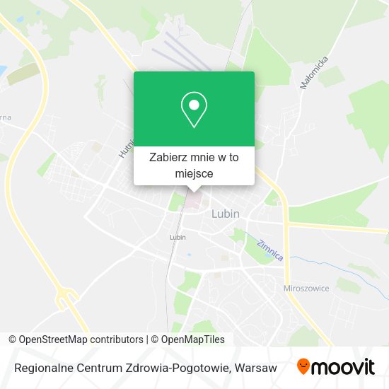 Mapa Regionalne Centrum Zdrowia-Pogotowie