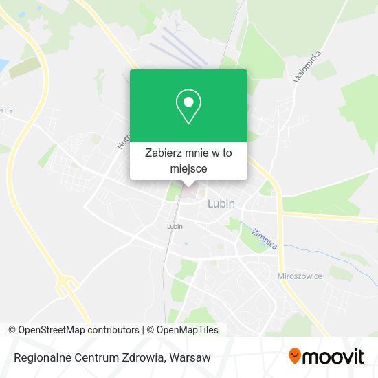 Mapa Regionalne Centrum Zdrowia