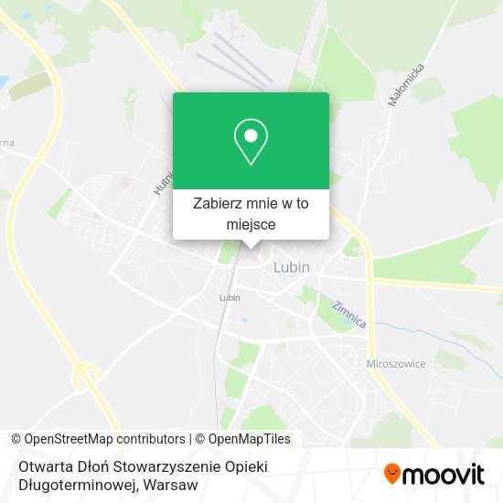 Mapa Otwarta Dłoń Stowarzyszenie Opieki Długoterminowej