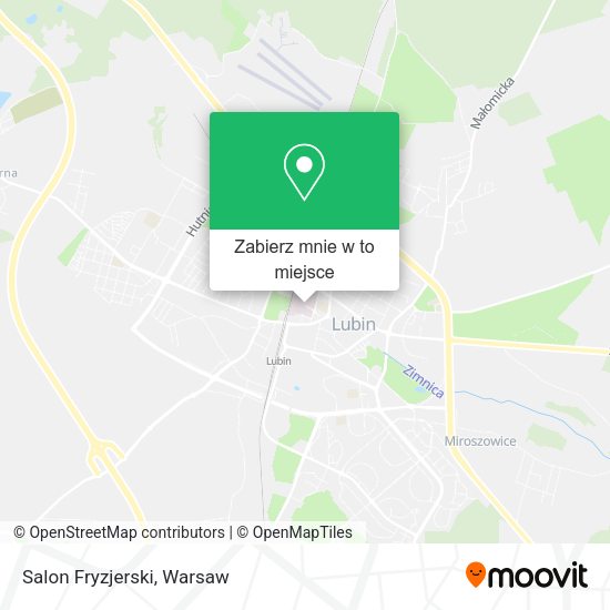 Mapa Salon Fryzjerski