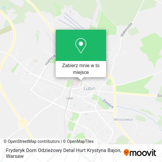 Mapa Fryderyk Dom Odzieżowy Detal Hurt Krystyna Bajon