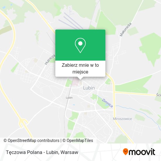 Mapa Tęczowa Polana - Lubin