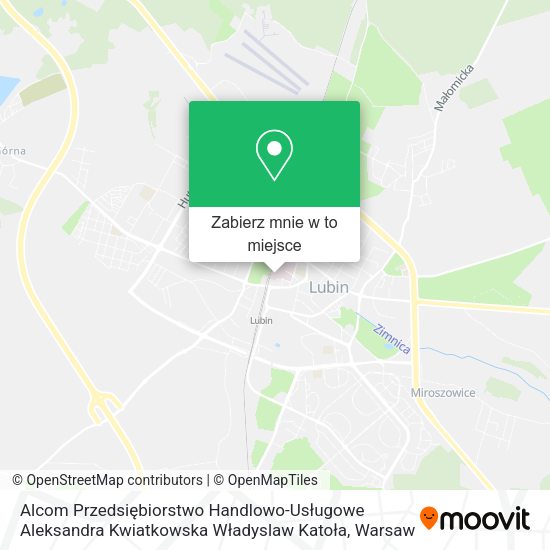 Mapa Alcom Przedsiębiorstwo Handlowo-Usługowe Aleksandra Kwiatkowska Władyslaw Katoła