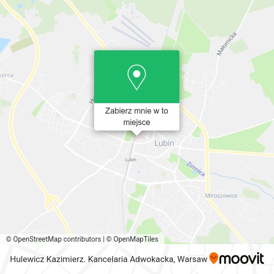 Mapa Hulewicz Kazimierz. Kancelaria Adwokacka