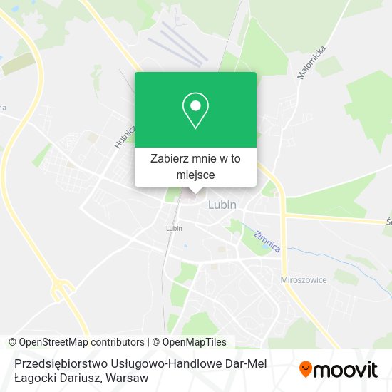 Mapa Przedsiębiorstwo Usługowo-Handlowe Dar-Mel Łagocki Dariusz